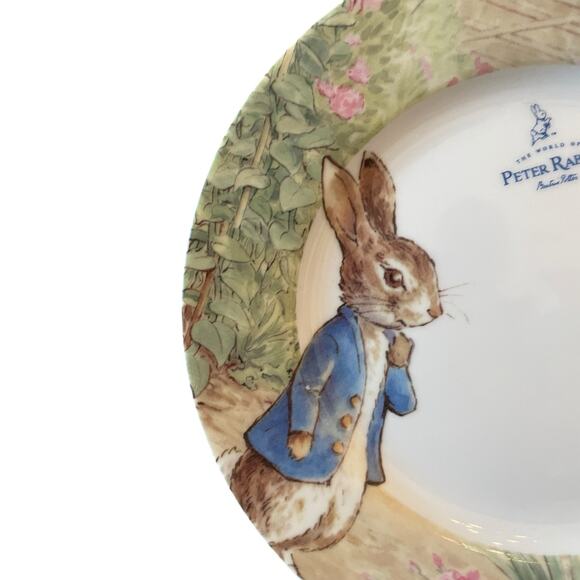 Peter Rabbit Salad Plates Spring Garden The World Of Beatrix Potter 8" Set 4 New - Picture 10 of 16